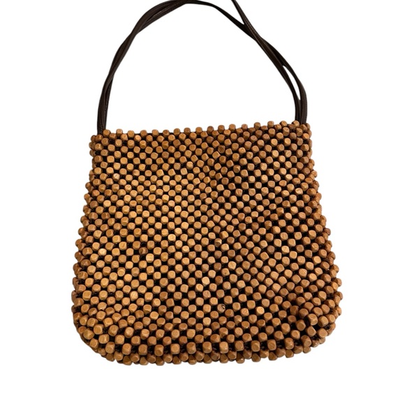 The Sak Wooden Beaded Double Handles Boho Bag - Picture 3 of 7